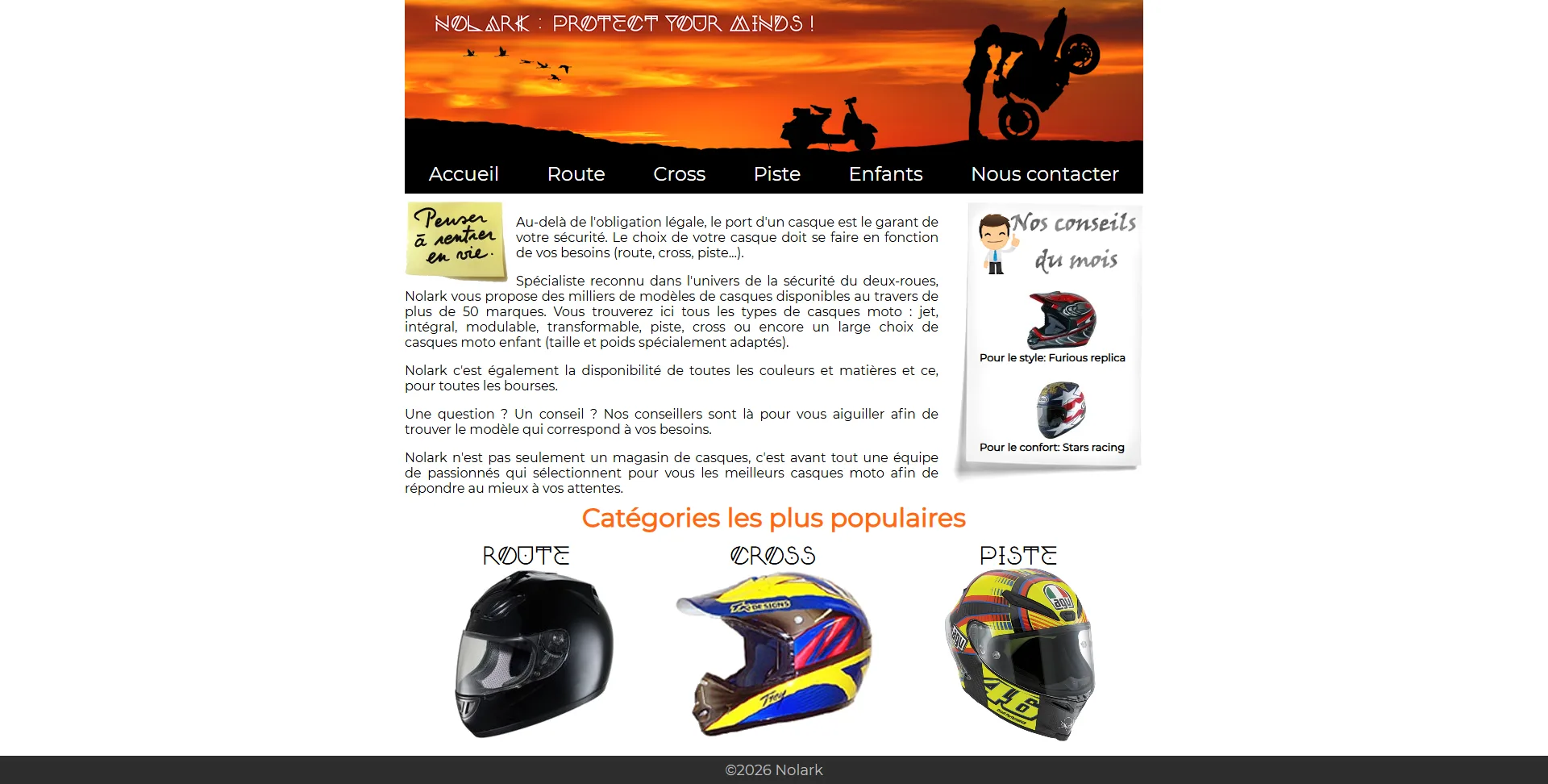 Nolark — accueil